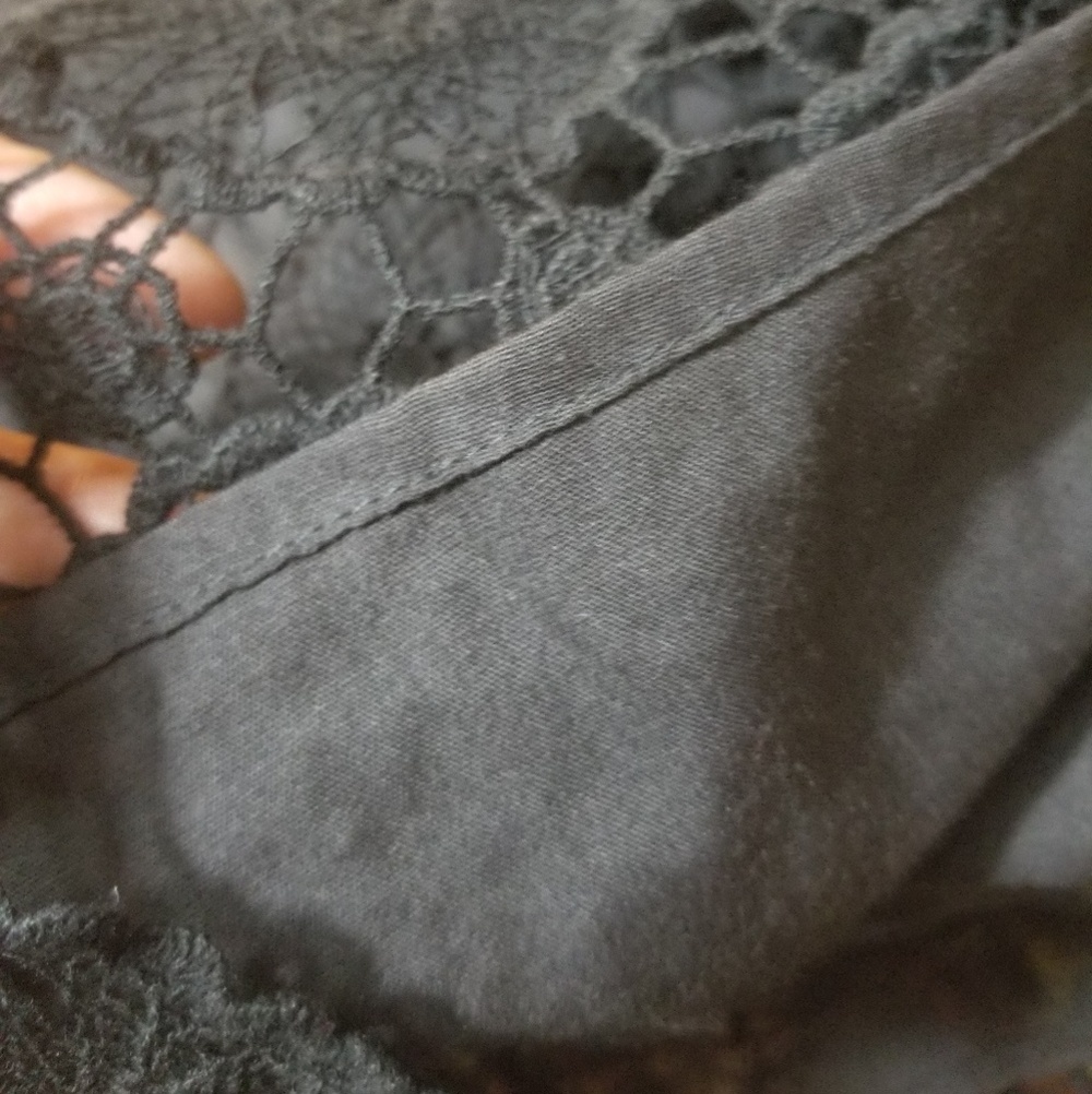 MUD PIE Mallory Crochet Dress Black - Picture 6 of 8